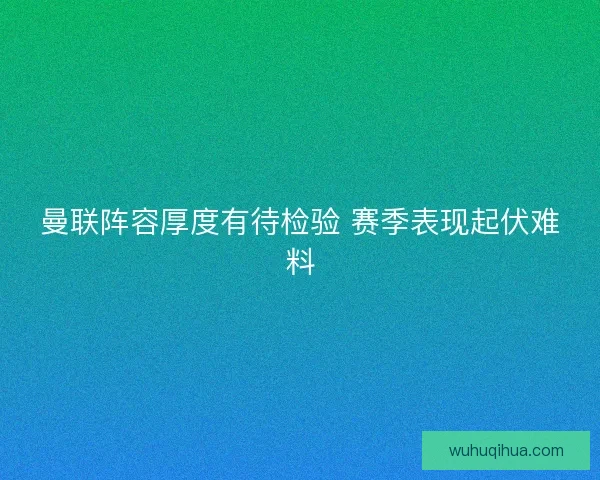 曼联阵容厚度有待检验 赛季表现起伏难料